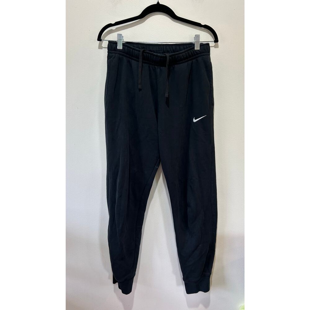 Nike black jogger sweatpants mens S small logo athletics athleisure
